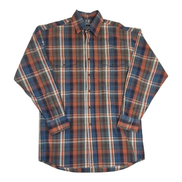 Panhandle Slim Plaid Pearl Snap Shirt Mens Small Western Cowboy 100% Cotton - Picture 1 of 9